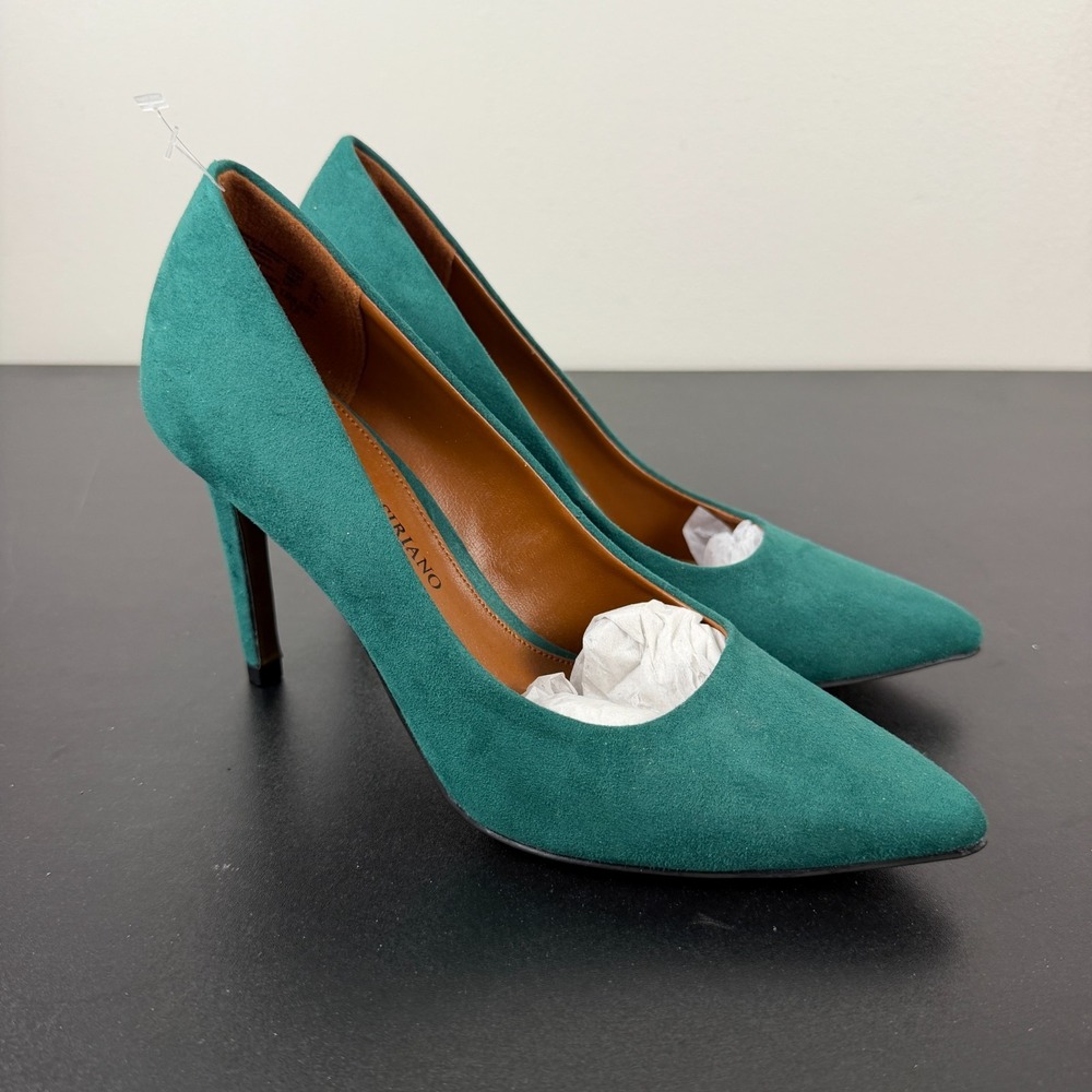 Christian Siriano For Payless Pumps Women's 6 Green Pointed Toe Stiletto Heels